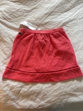 Lacoste Girl’s Coral Pink Piqué Skirt